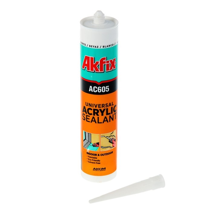 Герметик акриловый MasterTeks Homemaster, общестроительный, 260 мл, белый код: GER001AK