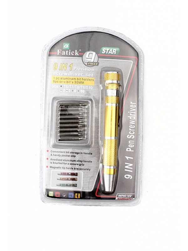 Отвертка с набором насадок Fatick 7662 код: T3540