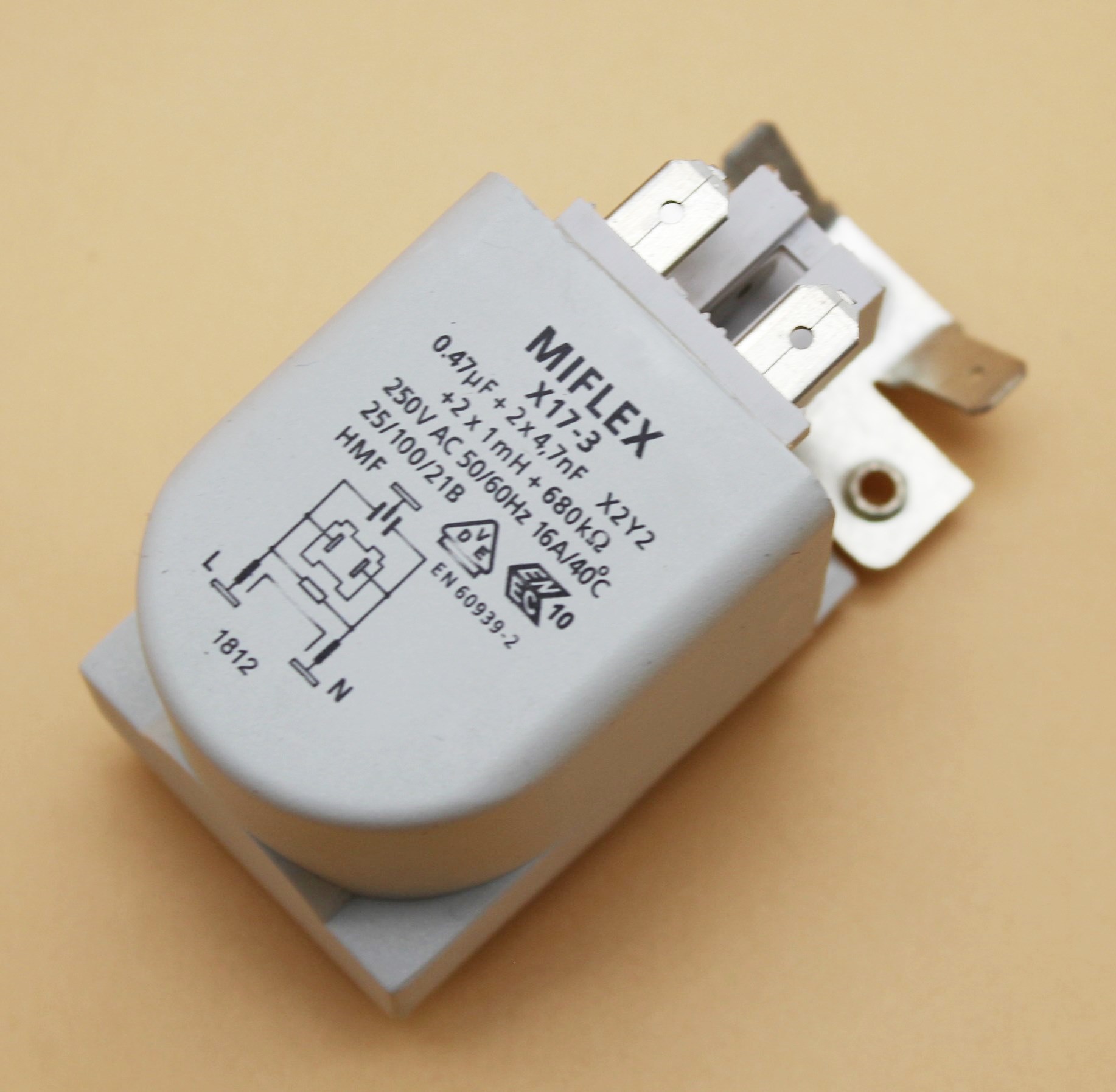 Конденсатор сетевой для стиральной машины Вирпул (Whirlpool)