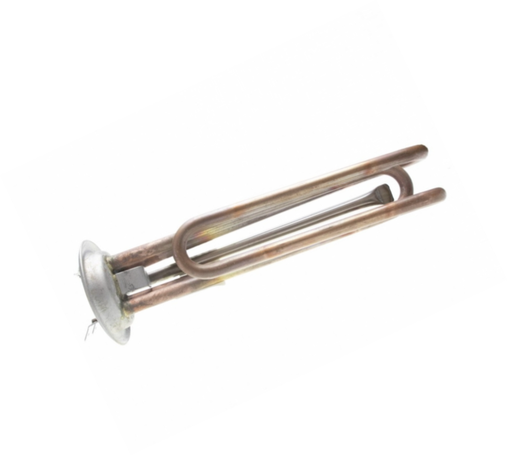 Нагревательный элемент (ТЭН) медь, фланец 64мм, М6, клеммы под разъем, L200мм. 10855