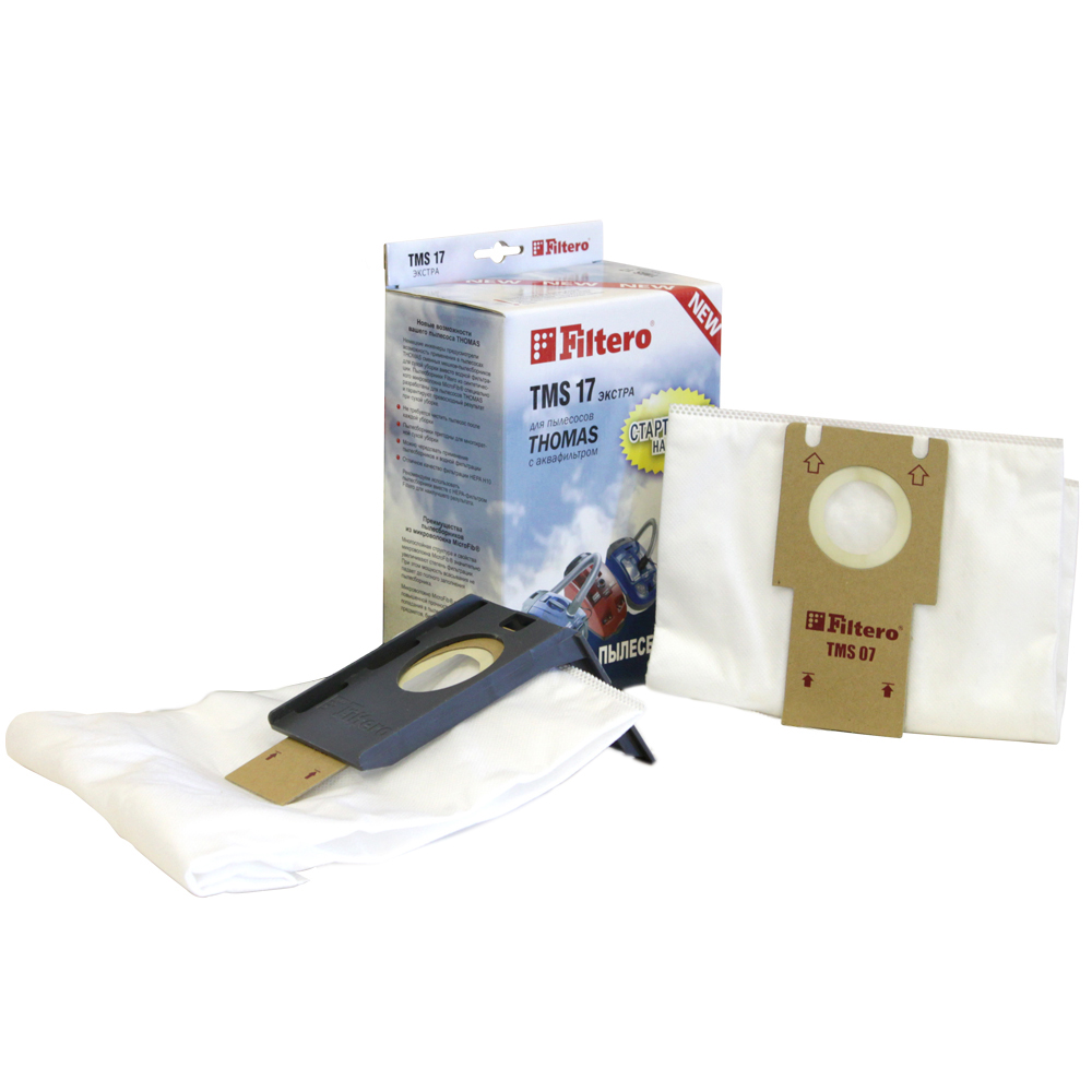 Мешки-пылесборники TMS 17 Стартовый набор, 2 мешка + держатель, для THOMAS