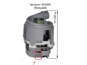 Насос с ТЭНом для посудомоечных машин   большой Bosch/Siemens 654575, зам. 644997, MTR503BO, 647397, MTR504BO.