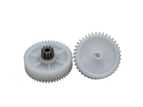 BRZ001 Блок шестеренок для мясорубки Аксион D42/11 + 40.4/11 L25/12.6 + 25.5/19.7