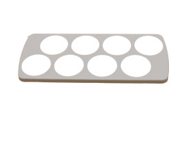 Вкладыш для 8 яиц Атлант белый 20,5x9,2x2,5 cm, 301543107200