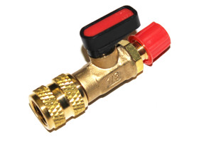 Переходник на R410 с краном на 1/4