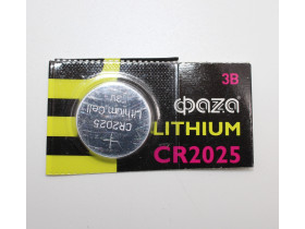 Литиевая батарейка CR 2025 3V код: T017