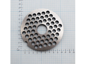 Решетка промышленной мясорубки №3 МИМ-600 (МИМ-500) с буртом 010063