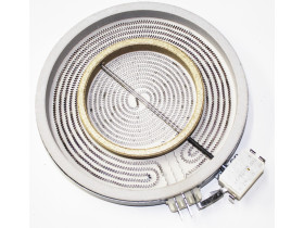 Конфорка двухзонная для стеклокерамических плит Whirlpool (Вирпул), Indesit (Индезит), Ariston (Аристон) D230/140mm, 2200/700W, 481231018895, C00339918, зам.481225998396, 481225998324