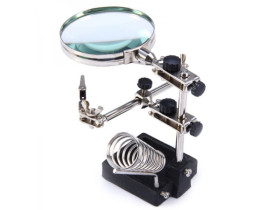 T0153 Держатель  Третья рука  с лупой Орбита JM-508