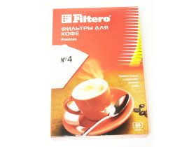 Одноразовые бумажные фильтры для кофеварок 40 шт. 4/40
