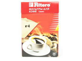 Одноразовые бумажные фильтры для кофе 80 шт. 4/80