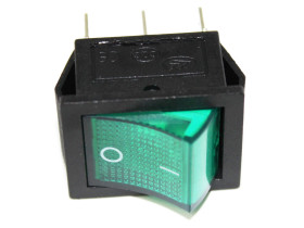 Выключатель одноклав. широкий 26*31 (индикат. лампа). 66449