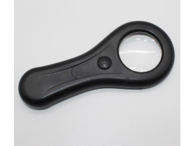 Лупа черная с подсветкой 3 режима. T486