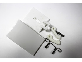 Ручка люка, белая для стиральных машин Ardo/Whirlpool WL084, зам. 481949869162, 481949869837, DHL002WH