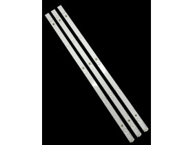 XY-658 LED подсветка. T0T-28B2550-3030C-5S1P 523mm 5led 3pcs/set 6V1W