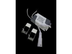  L013 Белая КВАДРАТНАЯ Лампа / ЭПРА в комплекте  18W  85-265V  225mm  Теплый свет