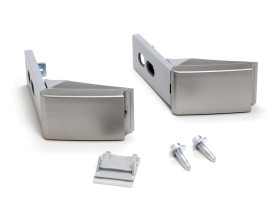 Кронштейн крепления ручки двери (2шт, серебро, не оригинал) холодильника Liebherr