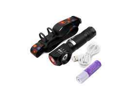 Фонарик SL-181 1л MX-182-T6 2 в 1