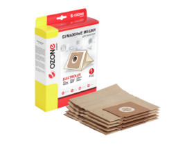 Мешки-пылесборники Ozone бумажные для пылесоса, 5 шт. P-01