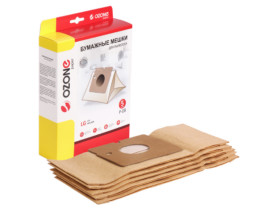 Мешки-пылесборники Ozone бумажные для пылесоса, 5 шт. P-08