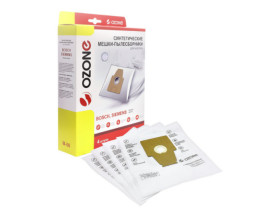 Мешки-пылесборники Ozone синтетические для пылесоса, 4 шт. M-06
