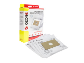 Универсальные мешки-пылесборники Ozone для пылесоса, фланец 120х190, диаметр отверстия 50 мм, UN-02