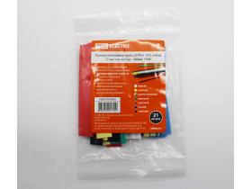 T551 Термоусаживаемая трубка ТУТнг 10/5 набор (7 цветов по 3 шт. 100мм) TDM