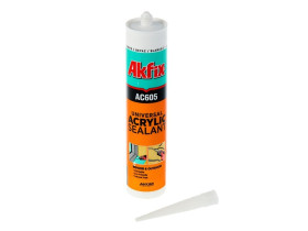 Герметик акриловый MasterTeks Homemaster, общестроительный, 260 мл, белый код: GER001AK