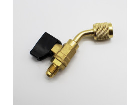 Переходник с R-22 на R-410 угловой с краном 45° Value код: ISL02CV зам: CV-02