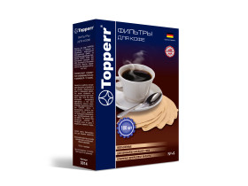 Фильтр бумажный для кофеварок №4 (100шт.), неотбеленный