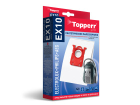 Пылесборник синтетический EX 10 Topperr для пылесоса ELECTROLUX, PHILIPS, BORK, VITEK, AEG, ZANUSSI (S-bag,Gr200)