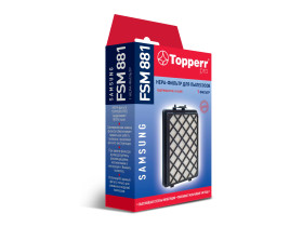 Hepa-фильтр FSM 881 Topperr для пылесосов Samsung, зам. DJ97-01670D