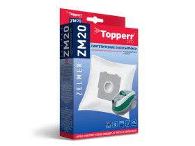 Topperr Пылесборник синтетический для пылесоса Zelmer, BOSCH 4 шт.в ед. (G) 1412