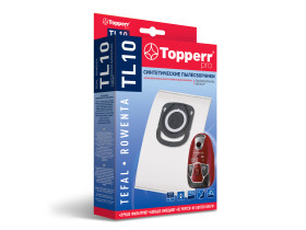 TL 10 Topperr Пылесборник синтетический для пылесоса Tefal, Rowenta (ZR200540,..720,..940) 4 шт. 1428