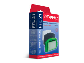FTL 21 Topperr Комплект фильтров для пылесосов Tefal TW25..,TW27..Rowenta RO25..,RO27 Moulinex MO25. 1178