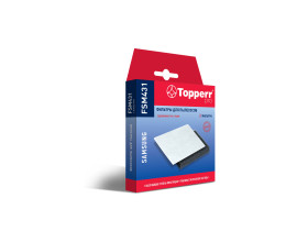 FSM 431 Topperr Комплект фильтров для пылесосов Samsung SC43..,SC44..,SC45..,SC47..,SC18M..,VCDC..,V 1155