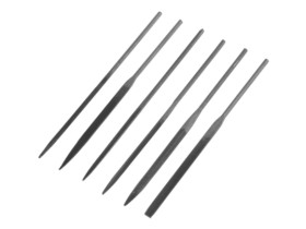 Набор надфилей LOM, металлические рукоятки, 60 х 140 х 3 мм, 6 шт